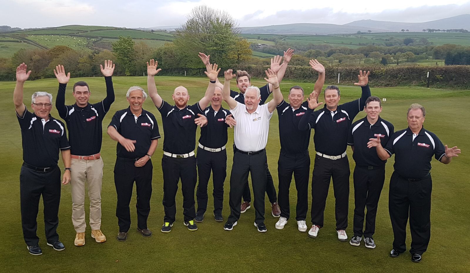 EGTF course participants together at an in-person golf course
